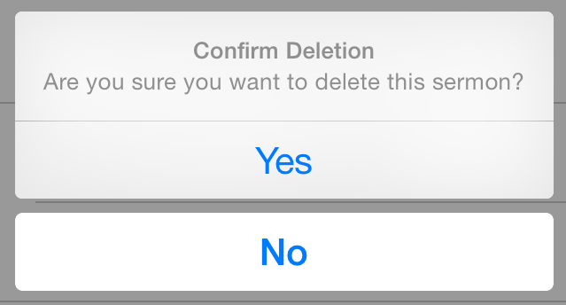 iphone edit-confirm delete